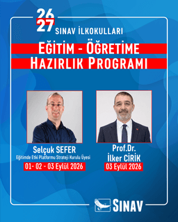 Sınav İlkokulları Eğitim Öğretim Hazırlık Programı Takvimi
