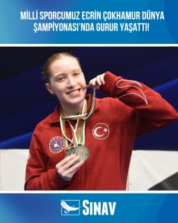  MİLLİ SPORCUMUZ ECRİN ÇOKHAMUR’DAN DÜNYA ŞAMPİYONASI’NDA BÜYÜK BAŞARI!
