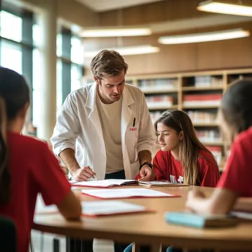 Sınav İleri Kurs Merkezlerinde öğrenci ve eğitmen